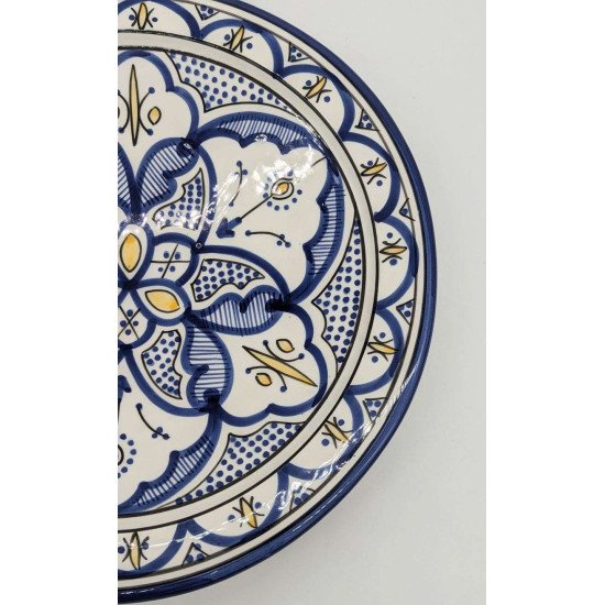 keramisk fad Blå -hvid 35,40cm