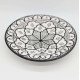 keramisk fad sort/hvid 35,40cm keramisk fad sort/hvid 35,40cm