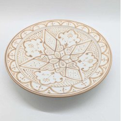 Keramisk fad - Sand Ø35,40cm
