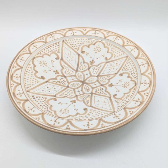 Keramisk fad - Sand Ø35,40cm