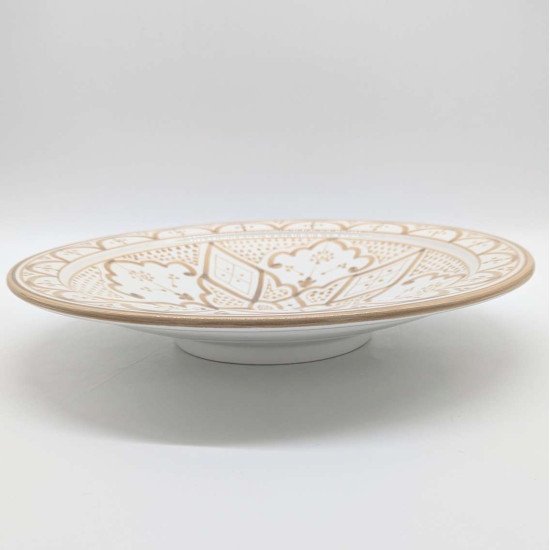 Keramisk fad - Sand Ø35,40cm