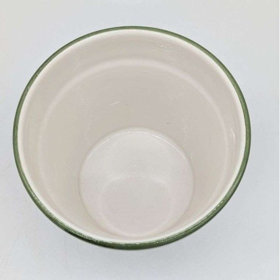 Keramisk potte Ø22 cm - Klassisk grøn