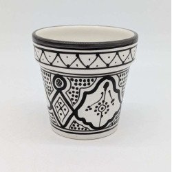 Keramisk potte Ø13,5 cm - Klassisk sort