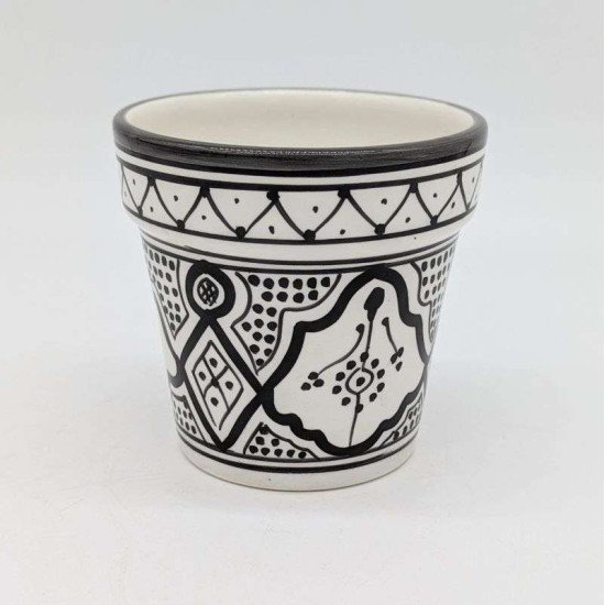 Keramisk potte Ø13,5 cm - Klassisk sort