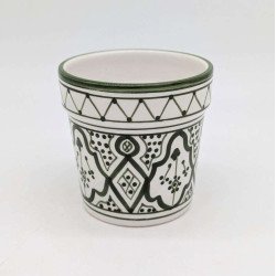 Keramisk potte Ø13,5 cm - Klassisk grøn