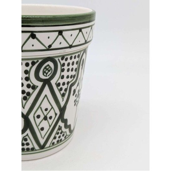Keramisk potte Ø22 cm - Klassisk grøn Keramisk potte Ø22 cm - Klassisk grøn