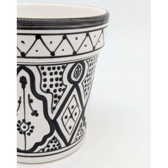 Keramisk potte Ø13,5 cm - Klassisk sort Keramisk potte Ø13,5 cm - Klassisk sort