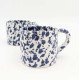 keramikkrus prikket blå