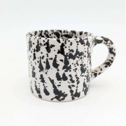 keramikkrus prikket sort