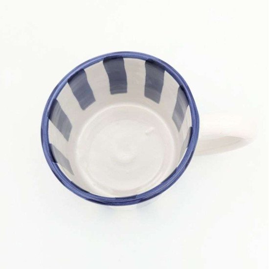 keramikkrus stribet blå
