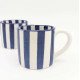 keramikkrus stribet blå