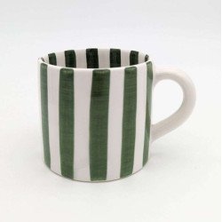 keramikkrus stribet Grøn