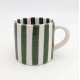 keramikkrus stribet Grøn