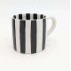 keramikkrus stribet sort