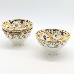 Marokkansk Keramik skål –  multiGul10,15,18,27cm