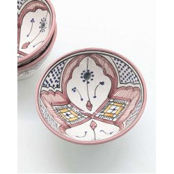 Marokkansk Keramik skål –  Hallonrosa 10,15,18,27cm