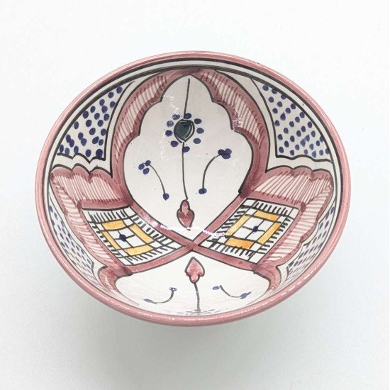 Marokkansk Keramik skål –  Hallonrosa 10,15,18,27cm