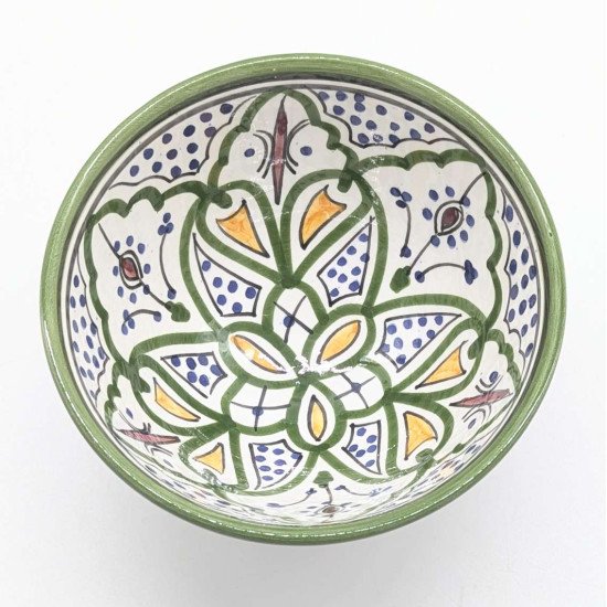Marokkansk Keramik skål –  multigrøn10,15,18,27cm