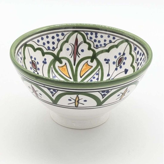 Marokkansk Keramik skål –  multigrøn10,15,18,27cm