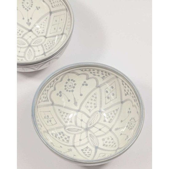 Keramik skål –Grå hvid 12,16,20cm