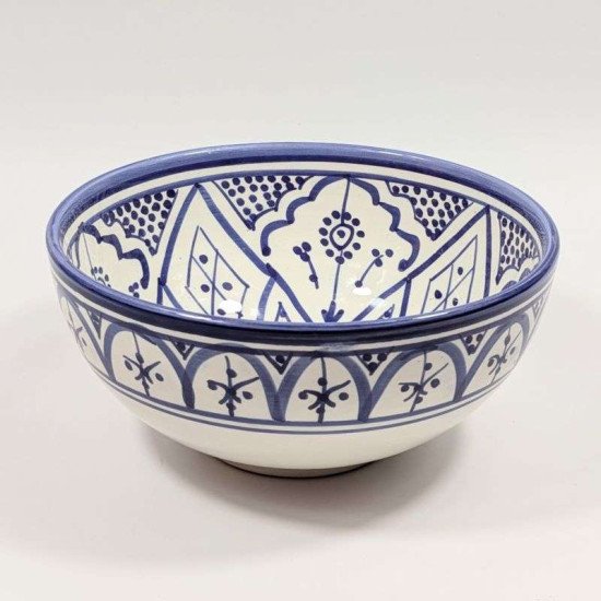 Marokkansk Keramik skål –  blå hvid 12,16,20cm