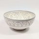 Keramik skål –Grå hvid 12,16,20cm