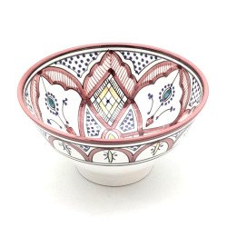 Marokkansk Keramik skål –  Hallonrosa 10,15,18,27cm