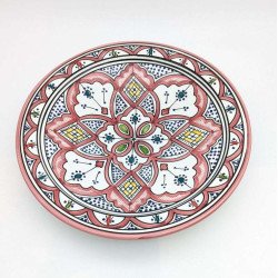 Keramiktallerken 27cm -Hindbærrosa