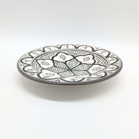 Keramiktallerken -Sorthvidt 27cm