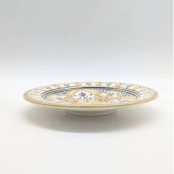 Keramiktallerken 27cm -Gult-hvid