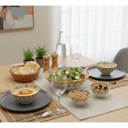 Marokkansk Keramik skål –  multiGul10,15,18,27cm