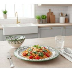 Keramiktallerken 27cm MultiGrøn