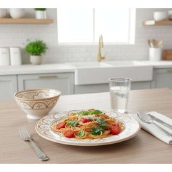 Keramiktallerken 27cm -San-hvid