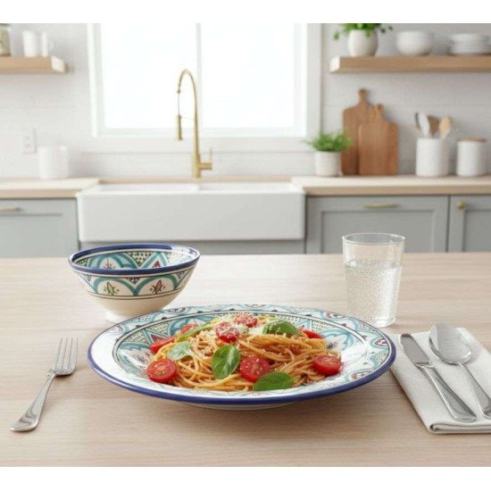 Keramiktallerken 27cm -Bleu ciel