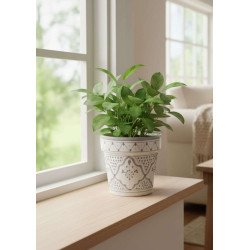 Keramisk potte Ø16,5 cm - Klassisk Grå