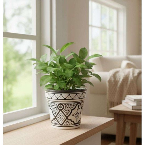 Keramisk potte Ø13,5 cm - Klassisk sort